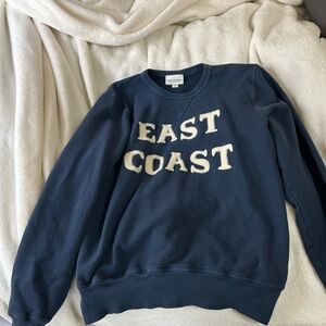 Elle Navy Blue Crewneck Sweater